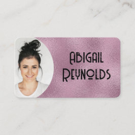 Rosa Foto Visitenkarte