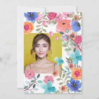 Rosa Fotos mit Blütenfarbe Süß 16 Einladung