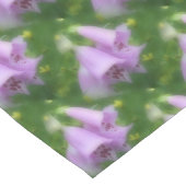 Rosa Foxglove Blume Naturmuster Kurzer Tischläufer (Ecke)