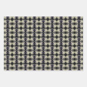 Rosa Foxglove Blume Schwarz-Weiß Personalisiert Geschenkpapier Set (Vorderseite 2)