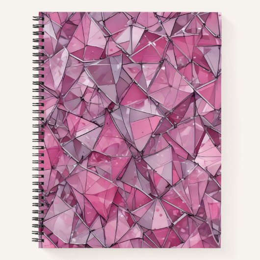 Rosa Fragmentado Notizblock (Vorderseite)