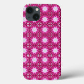 Rosa Fraktal Blume Mandala Muster Case-Mate iPhone Hülle (Rückseite)