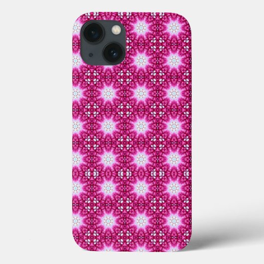 Rosa Fraktal Blume Mandala Muster Case-Mate iPhone Hülle (Rückseite)