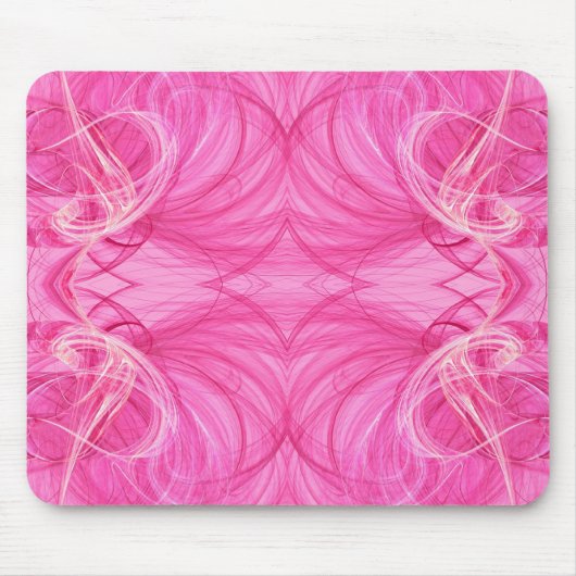 Rosa Fraktal Mousepad (Vorne)