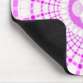 Rosa Fraktal Mousepad (Ecke)