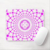 Rosa Fraktal Mousepad (Mit Mouse)