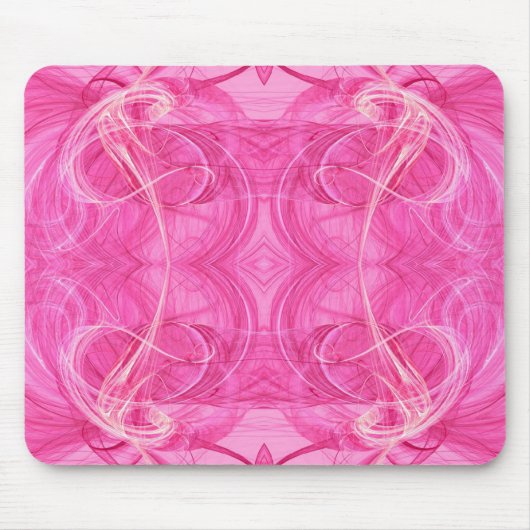 Rosa Fraktal Mousepad (Vorne)