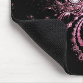 Rosa Fraktal-Planeten Mousepad (Ecke)