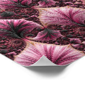 Rosa Fraktal Poster (Ecke)