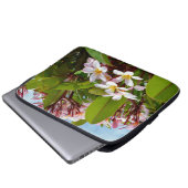 Rosa Frangipani-Baum, Laptop-Sieb Laptopschutzhülle (Vorne Knopf)