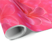 Rosa Frangipani-Blume auf Rosa, Geschenkpapier (Rolleneckpunkt)