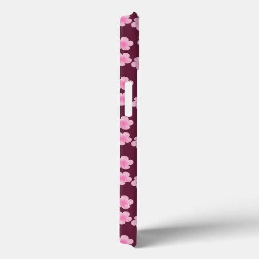 Rosa Frangipani-Blume Nahtloses Muster Case-Mate iPhone Hülle (Rückseite / Rechts)