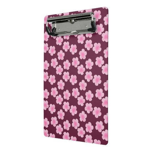 Rosa Frangipani-Blume Nahtloses Muster Mini Klemmbrett (Gewinkelt2)