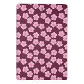 Rosa Frangipani-Blume Nahtloses Muster Mini Klemmbrett (Rückseite)