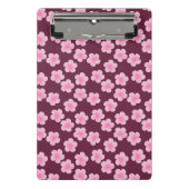 Rosa Frangipani-Blume Nahtloses Muster Mini Klemmbrett (Vorderseite)