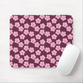 Rosa Frangipani-Blume Nahtloses Muster Mousepad (Mit Mouse)