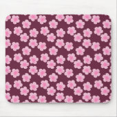 Rosa Frangipani-Blume Nahtloses Muster Mousepad (Vorne)