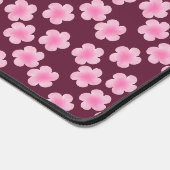 Rosa Frangipani-Blume Nahtloses Muster Schreibtischunterlage (Ecke)