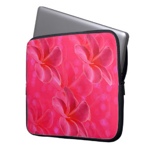 Rosa Frangipani Bokeh, Laptopschutzhülle