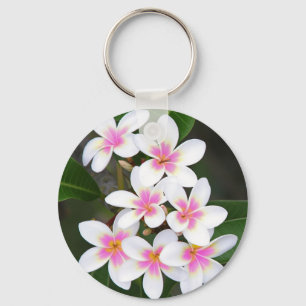 Rosa Frangipani Schlüsselanhänger