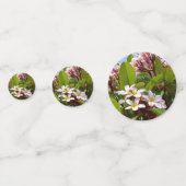 Rosa Frangipani Tree Konfetti (Vorderseiten)