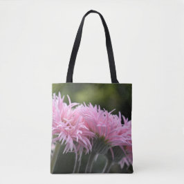 Rosa fransige Gänseblümchen – Elegante Florale Kun Tasche