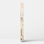 Rosa Französisch: Chic Muster Design. Case-Mate iPhone Hülle (Rückseite / Links)