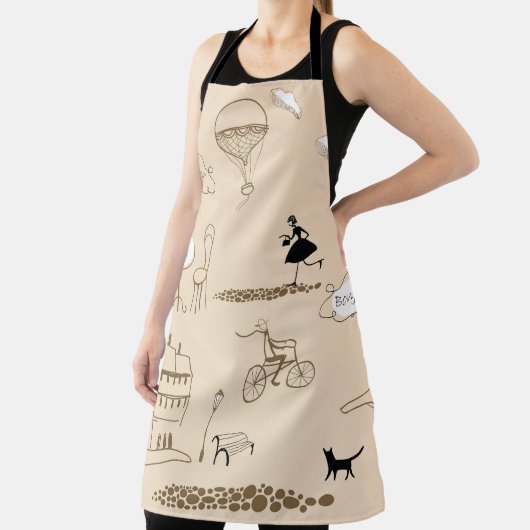 Rosa Französisch: Chic Muster Design. Schürze (InSitu)