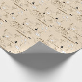 Rosa Französisch: Chic Pattern Design. Geschenkpapier (Ecke)