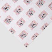 Rosa französische Bulldoggen-Seidenpapier Seidenpapier (Ausschnitt)