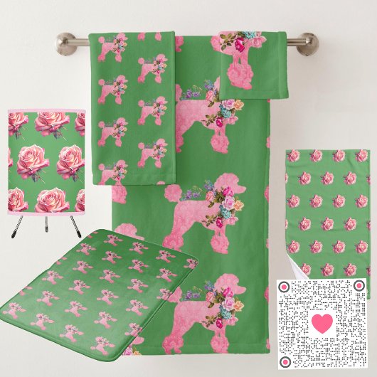 Rosa Französische Poodle All-over-Print-Schürze Schürze