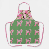 Rosa Französische Poodle All-over-Print-Schürze Schürze (Vorderseite)
