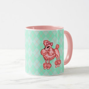 Rosa Französischer Pudel Kaffeetasse