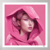 Rosa Frau Poster (Vorne)