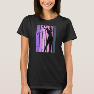 Rosa Frauen Golfspielen Motivierend Golfer Inspiri T-Shirt