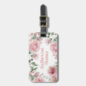 Rosa-Frauen-Individuelle Name Gepäckanhänger (Vorderseite vertikal)