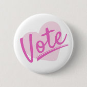 Rosa Frauen wählen Button (Vorderseite)