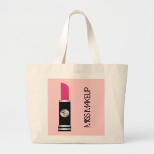 Rosa Fräulein Makeup Tote Bag Jumbo Stoffbeutel