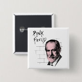 Rosa Freud Sigmund Freud Button (Vorne & Hinten)