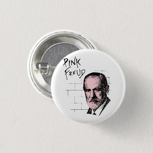 Rosa Freud Sigmund Freud Button (Vorne & Hinten)