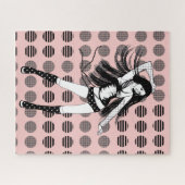 rosa Freundin Tänzerin Puzzle (Horizontal)