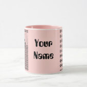 rosa Freundin Tänzerin Tasse (Zentrum)