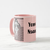 rosa Freundin Tänzerin Tasse (Vorderseite Links)