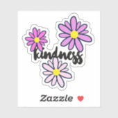 Rosa Freundlichkeit Aufkleber (Blatt)