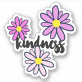 Rosa Freundlichkeit Aufkleber (Vorderseite)