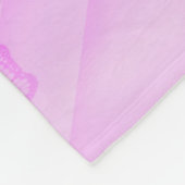 Rosa Frieden Fleecedecke (Ecke)