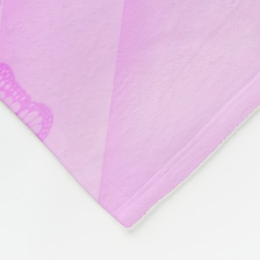 Rosa Frieden Fleecedecke (Ecke)