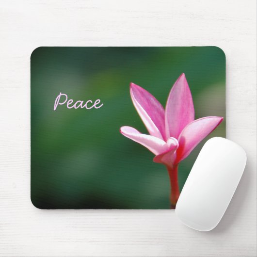 Rosa Frieden Mousepad (Mit Mouse)