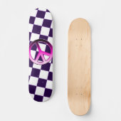 Rosa Frieden Skateboard (Vorderseite)