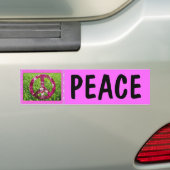 Rosa FriedensAutoaufkleber Autoaufkleber (Auf Auto)